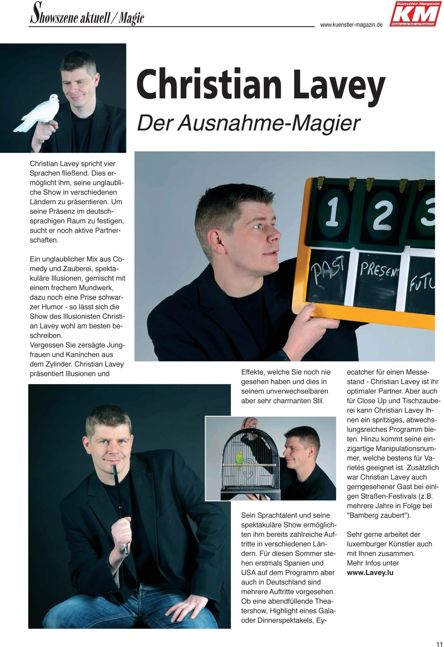 Magier mit Zaubershow aus Luxemburg